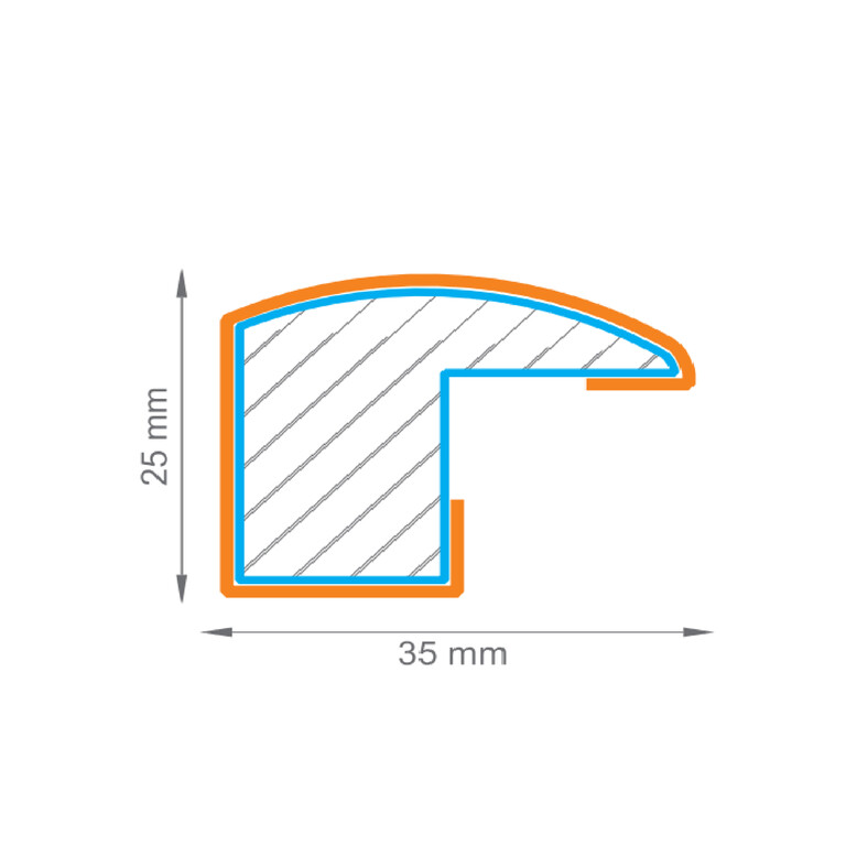 Պրոֆիլ փայլուն սև-213--K-501